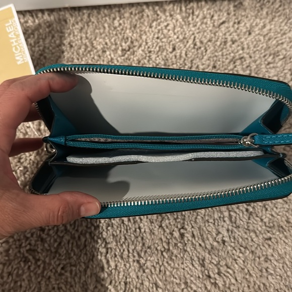 Michael Kors Turquoise Wristlet - Picture 3 of 5